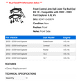 thumbnail image 2 of Front Control Arm Ball Joint Tie Rod End Kit 10 - Compatible with 2002 - 2003 Ford Explorer 4.0L V6, 2 of 2