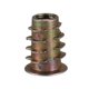 thumbnail image 3 of 20 pieces M6x 15mm hexagon socket screw thread insert nut for wood, 3 of 5