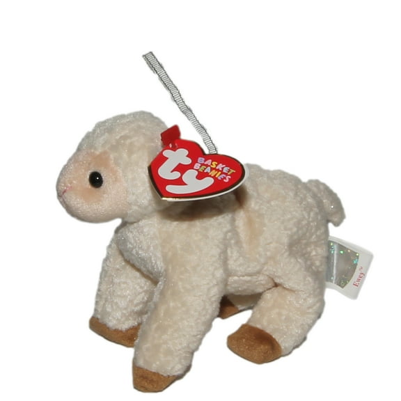 Ty Basket Beanie: Ewey the Lamb | Stuffed Animal | MWMT