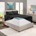 thumbnail image 4 of DNG Creations California King- 18 Inch Deep Pocket 4 PC Microfiber Sheet Set - Black, 4 of 5