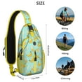 thumbnail image 5 of Banana Lover Sling Backpack with Tropical Fruit Pattern, Cute Yellow Banana Print Crossbody Daypack, Kawaii Cartoon Sweet Design, Lightweight and Durable, 5 of 6