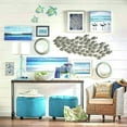 thumbnail image 4 of Jinsinto Set Of 3 Metal Sea Turtle Beach Theme Decor (blue-green), 4 of 5