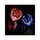 thumbnail image 2 of Máscara Venobat de Halloween con luz LED para adultos y niños: paquete de 2, máscara de neón con ojos brillantes oscuros y malvados con 3 modos de iluminación, cable eL, regalo ideal para hombres y m, 2 of 8