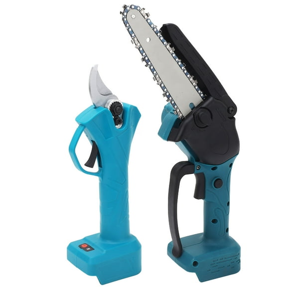 Electric Pruner, Cordless Chainsaw SK5 Carbon Steel Blade 600W Brushless Motor Battery Operated with Extension Pole for Orchard