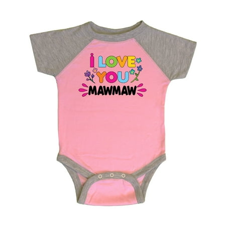 

Inktastic I Love You Mawmaw with Flowers Gift Baby Girl Bodysuit