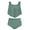 Green, variant on LEBONYARD Plus Size Tankini Bathing Suit for Women,Women's Ruffled Swimsuit Set Dark Blue S