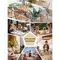 thumbnail image 5 of Tropical Giraffe Sloth Table Cloth, Watercolor Summer Palm Leaf Waterproof Tablecloth for Square Tables, Reusable Washable Fabric Table Cover for Restaurant Kitchen Dining Tables 54"x54", 5 of 6