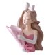 thumbnail image 5 of Estatua de niña doncella escultura coleccionable de lino resina lujo escritorio artesanía adorno Florero rosa, 5 of 9