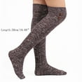 thumbnail image 3 of WMTBSRSW Women Thigh High Socks Button Long Cotton Knit Warm Thick Tall Long Boot Stockings Solid Leg Warmers, 3 of 4