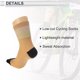 thumbnail image 4 of Calcetines de ciclismo Unique Bargains que absorben el sudor, calcetines para bicicleta al aire libre, color beige y negro, tamaño XL, neutros y universales, 1 par, 4 of 7
