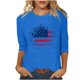 thumbnail image 1 of Camisetas de Manga Corta para las Mujeres Día de la Independencia Impreso Suelto Cuello Redondo Tee, Casual Y Blusas Festivas para las Mujeres Casual, 1 of 4