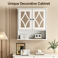 thumbnail image 2 of RoyalCraft White Wall Mounted Medicine Cabinet with Mirror, Adjustable Shelves & Towel Bar Storage for Bathroom, 2 of 8