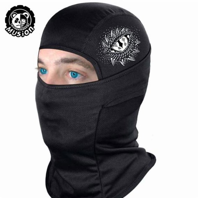 Musion Customizable Multifunction Wind-Resistant Balaclava Face Mask Bandana Hood Headwear for Riding Motorcycle and Cycling D One Size