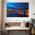 thumbnail image 3 of Elephant Stock London Millennium Wheel Wall Art - Horizontal Canvas Wall Art - Living Room Wall Decor - Places Canvas - Orange And Yellow Decor - 51" x 34", 3 of 8