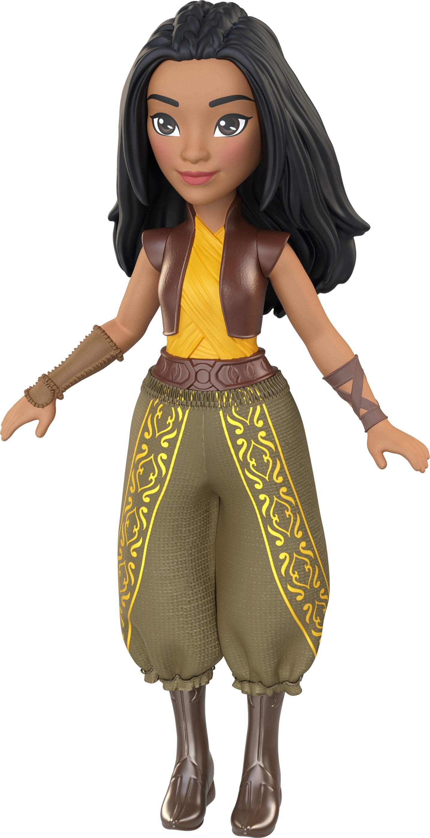 ​Disney Princess Raya Small Doll with Signature Clothing Inspired by Disney Movies, Posable and Collectible