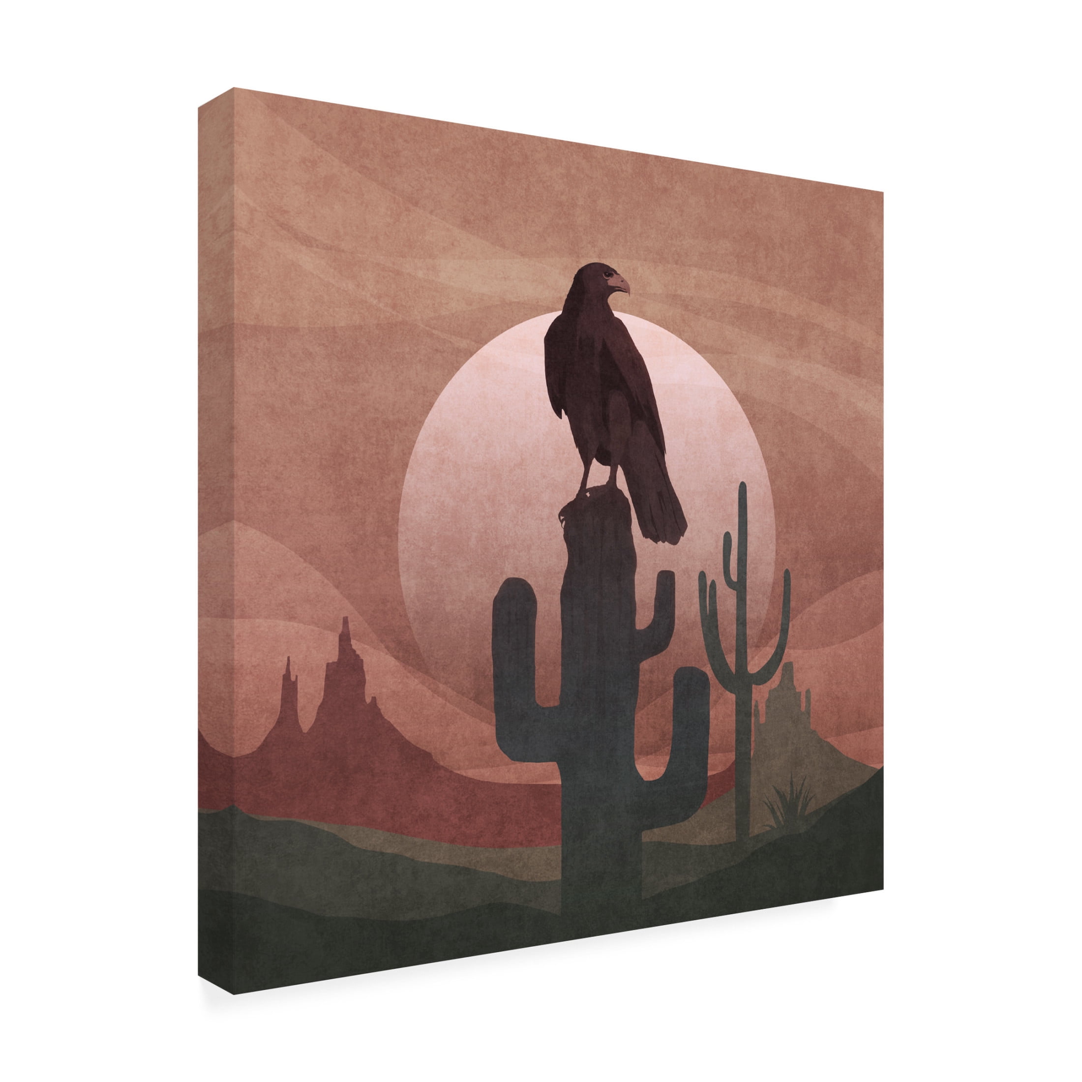 Trademark Fine Art Emel Tunaboylu  Cowboy Eagle Canvas Wall Art