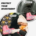 thumbnail image 4 of Naloa Mouse Cheese 2Pcs Anti-Kick Back Seat Cover Kick Mat, Car Seat Protector with 3 Storage Pockets, 4 of 8