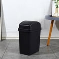 thumbnail image 1 of Chmadoxn Household Garbage Cans Living Room Kitchen Seam Thickened Shaking Lid Press Large Capacity Plastic Cream Wind With Lid Garbage Cans garbage bin, 1 of 3