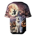thumbnail image 2 of Spooky Halloween Night Witch Great Pyrenees Glowing Pumpkins All Over Print 3D Baseball Shirt Pyr Dog Lover Softball Sport - 12015, 2 of 6