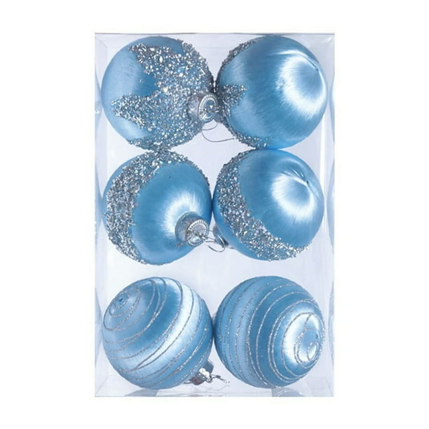 Hilo de seda navideño 6 piezas de adornos con lentejuelas de 8 cm con ganchos y cordones para bodas navideñas, fiestas y DIY de coronas navideñas para colgar