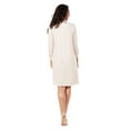 thumbnail image 5 of MeMoi Women's Modal-Blend Long-Sleeve Embroidered Slip Dress - Womens - Female, M, Pale Blush, 5 of 11