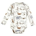 thumbnail image 5 of Touched by Nature Unisex Baby Organic Cotton Long-Sleeve Bodysuits, Dreamy Woodland, 18-24 Months, 5 of 5
