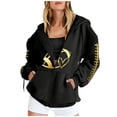 thumbnail image 2 of Bovemsi Sweatshirt for Women Zip Up Hoodie Oversized Casual Long Sleeve Football Jacket Sunday Funday Mom Tops Zip Up Hoodie, 2 of 4