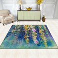 thumbnail image 3 of Coolnut Flower Watercolor Painting Area Rug, 4'x5' Pet & Child Friendly Carpet for Living Room Bedroom Dining Room,Indoor Outdoor Soft Rug Washable Non Slip Comfortable Area Rug, 3 of 6