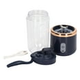 thumbnail image 1 of Mini Blender, Food Grade Portable Blender 22000rpm 1200mAh Battery 300ml Capacity  For Coffee Blue, 6Blades, Lid, 1 of 8