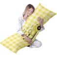 thumbnail image 2 of Ultra Soft Body Pillow Case Cover with Zipper, 21" x54 Luxury Long Body Pillow Protector Gnome Retro Car Farm Fresh Lemon, 2 of 6