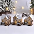 thumbnail image 2 of Generic LED Illuminated Miniature Wooden House - Compact, Warm, and Versatile Decorative Gift for All Ages, 2 of 6