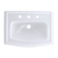 thumbnail image 2 of TOTO® Clayton® Rectangular Self-Rimming Drop-In Bathrrom Sink for 8 Inch Center Faucets, Cotton White - LT781.8#01, 2 of 2