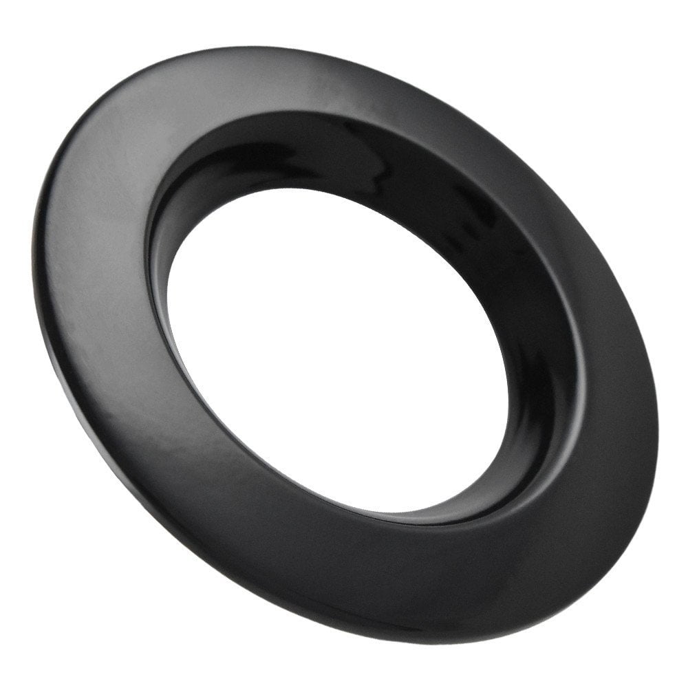 Luxrite 4 Inch Downlight Trim Ring, Black Finish, Recessed Light