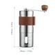 thumbnail image 2 of Molinillo de café manual de mano con molino de cerámica de molienda ajustable Soporte de madera de c Tomshoo Molinillo de cafe, 2 of 7