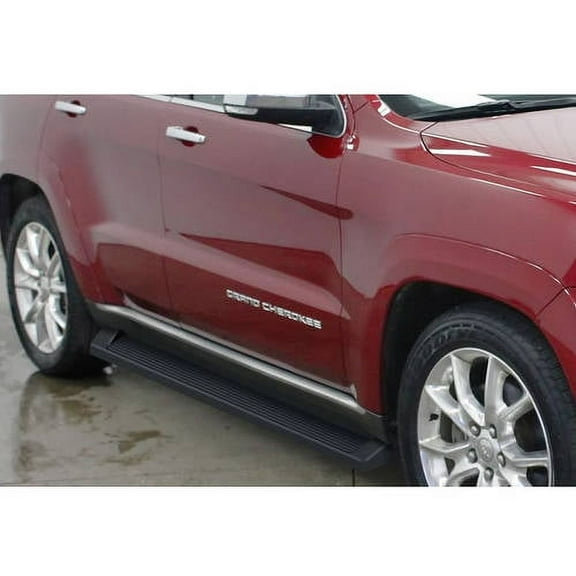 2011-2019 Jeep Grand Cherokee (Excl. Diesel Model) Will not fit with OE skirt cladding (Drilling Required) Black Finish 6 Inch iRunning Board Door to Door Side Bar Side Step Running Board