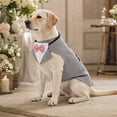thumbnail image 3 of Pzsbry Formal Tuxedo Dog Suit Gentleman Wedding Jacket Tailcoat with Bowtie Collar, 3 of 4