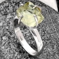 thumbnail image 2 of Prasiolite (Green Amethyst) Rough 925 Sterling Silver Ring s.7 Jewelry R-1052 SDR214899, 2 of 5