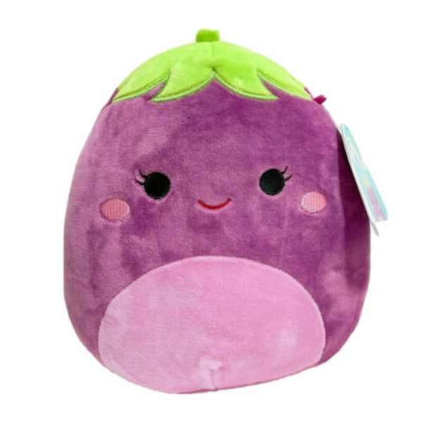 Squishmallows Fruit and Veggie Squad 8" Glena the Eggplant Plush Doll