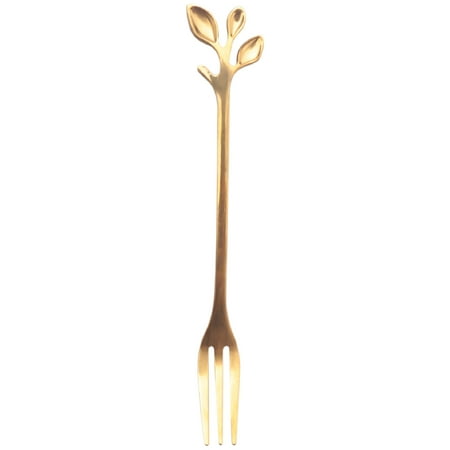 

20Pcs Stainless Steel Flatware Fruit Fork Dinnerware Appetizer Dessert Fork Kitchen Tableware Leaf Shape