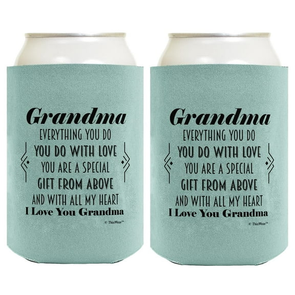 Gifts For Grandma You Are A Gift From Above Poem 2-Pack Can Drink Thermocoolers