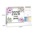 thumbnail image 2 of FastXmas 2026 New Year Desk Calendar,Multifunctional Standing Flip 12 Month Desk Calendar, Highlight Holidays,Thick Paper Planning Calendar with Pocket for Each Month & Memo Pad & Sticky Notes, 2 of 4