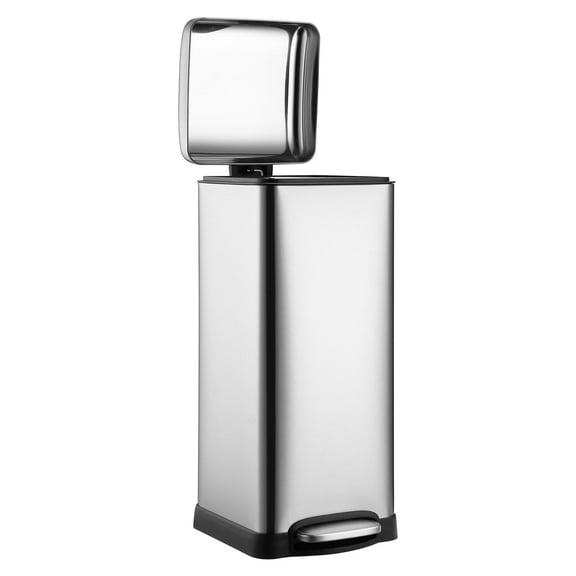 Yeshouse 8 Gal/30L Stainless Steel Trash Can, Soft-Close, Removable Inner Bucket