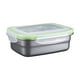 thumbnail image 2 of Recipiente Hermético de Acero Inoxidable 304 con Tapa para Almacenar Alimentos - Organizador Rectangular para Loncheras Bento, 3 Tamaños (15 X 11 X 4,8 Cm, 17 X 12 X 5,8 Cm, 19 X 14 X 6,3 Cm), 2 of 7