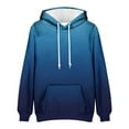 thumbnail image 3 of Mens Casual Fleece Hoodies Long Sleeve Loose Oversized Pullover Sweatshirt Drawstring Hooded Sweatshirts with Pockets, 3 of 5