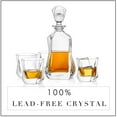 thumbnail image 4 of JoyJolt Aurora Crystal Whiskey Decanter Set with 4 Whiskey Glasses, 4 of 5