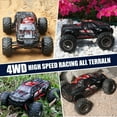 thumbnail image 5 of Hot Bee Remote Control Car, 1:16 RC Monster Truck, 24+ MPH 4WD Off Road with Lights Gift for Boys Kids and Adults, 5 of 8