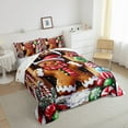 thumbnail image 3 of Manfei Christmas Gingerbread Man Bedding Comforter Set,Candy Cane Twin Comforter Sets,Colorful Xmas Ball Bedding Set For Teens,Super Cozy Room Decor Reversible,2-Piece, 3 of 8