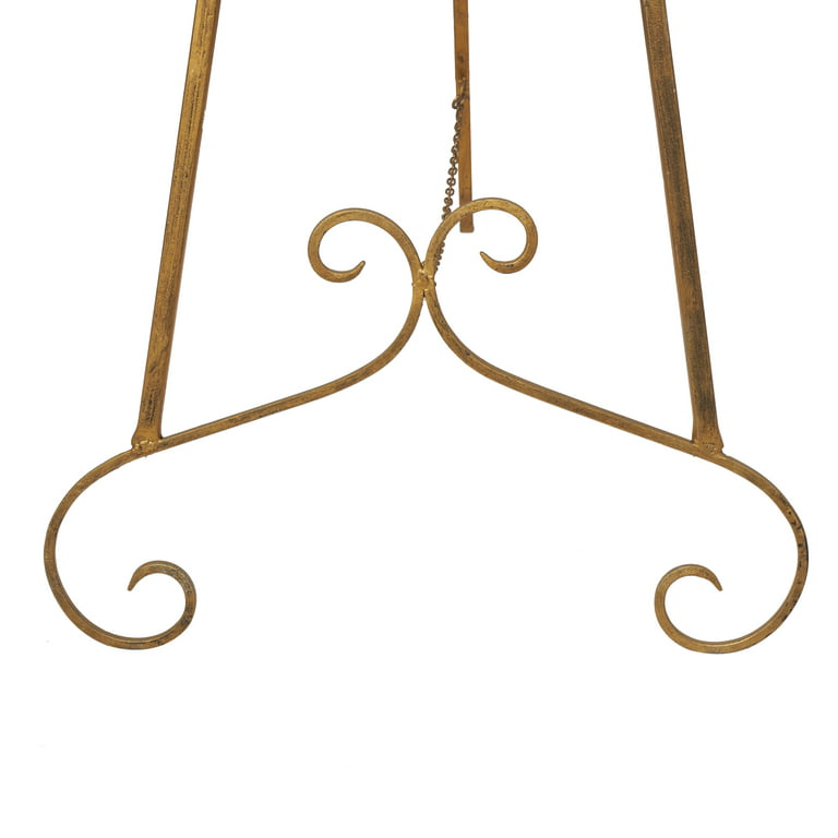 46'' Gold Iron Traditional Easel