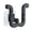 Black, variant on MTBLYS Wall Mounted Slipper Organizer Self Adhesive Shoe Rack No Drill Installation Space Saving Storage for Door Closet Bathroom Kitchen 12 Inches Wide