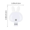 thumbnail image 3 of up to 65% off Iumwxz Intelligent Voice Controlled LED Night Light with Adjustable Light Color and Brightness USB Plug-in Luminous Bedside Night Light Home Decor Canada Day Summer Clearance, 3 of 6